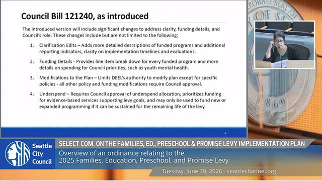 Select Committee on the Families, Education, Preschool, and Promise Levy 6-Year Implementation and Evaluation Plan 6/30/2026 2026 Select Committee on the Families, Education, Preschool, and Promise Levy 6-Year Implementation and Evaluation Plan 6-30-2026