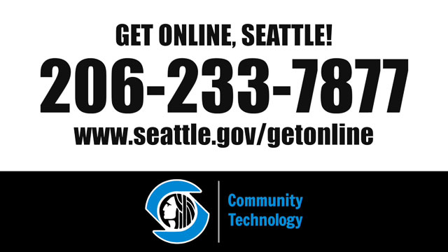 Public Service Announcement: Get Online Seattle