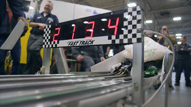 Fleet Management Division's Pine car racing for a cause