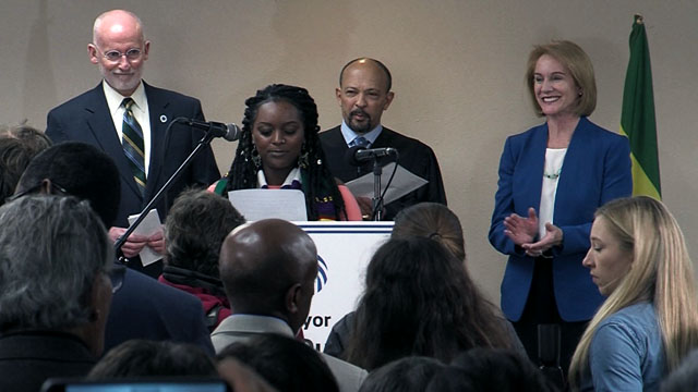 Jenny A. Durkan is sworn in as mayor of Seattle