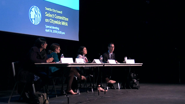 Select Committee on Citywide Mandatory Housing Affordability (MHA) Public Hearing 4/16/18