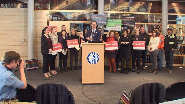 Councilmembers Johnson, González & Mosqueda Rally Supporters before Mandatory Housing Affordability (MHA) Committee Vote