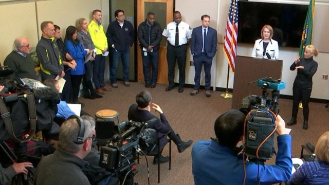 Mayor Durkan, Cabinet Members Hold Media Availability at Seattle’s Emergency Operations Center 