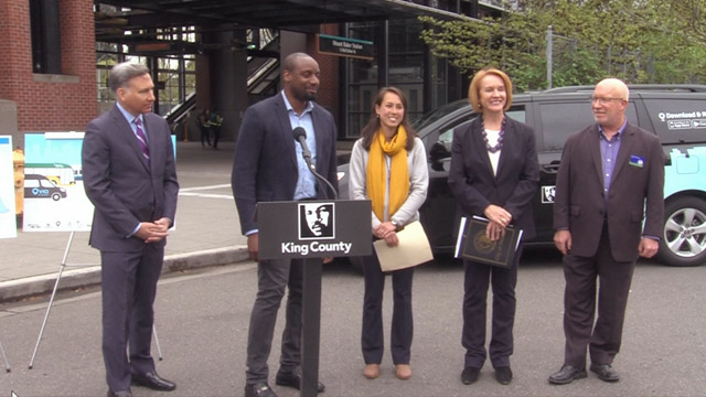 Launch of a new on-demand shuttle service in SE Seattle called Via to Transit