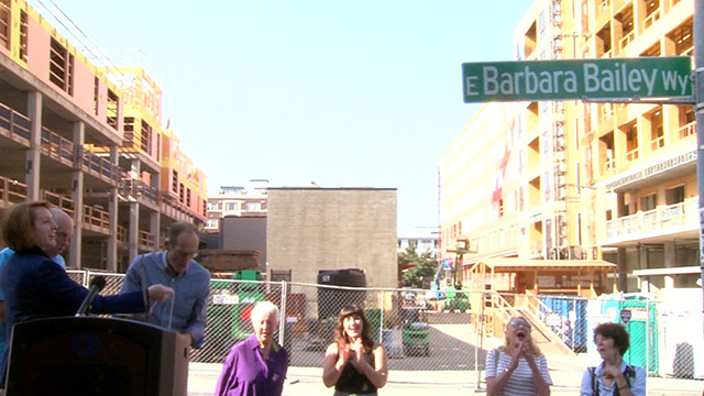 Mayor Durkan joins community to unveil E. Barbara Bailey Way