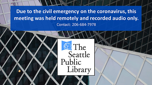 Seattle Public Library Board of Trustees Meeting of 5/21/2020