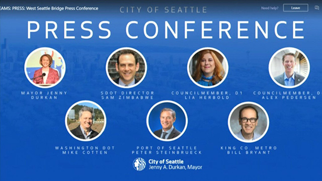 Mayor Durkan, SDOT Director give update on West Seattle High-Rise Bridge Safety Project 