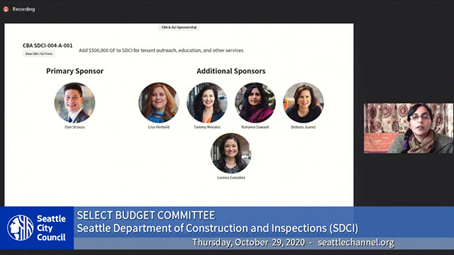 Select Budget Committee Session II 10/29/20