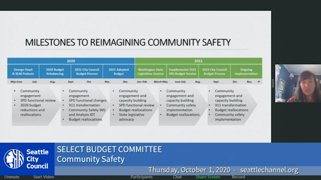 Select Budget Committee Session II 10/1/20