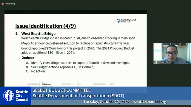 Select Budget Committee Session I 10/20/20