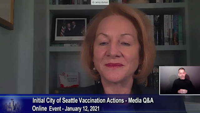 Mayor Durkan announces initial City of Seattle vaccination actions