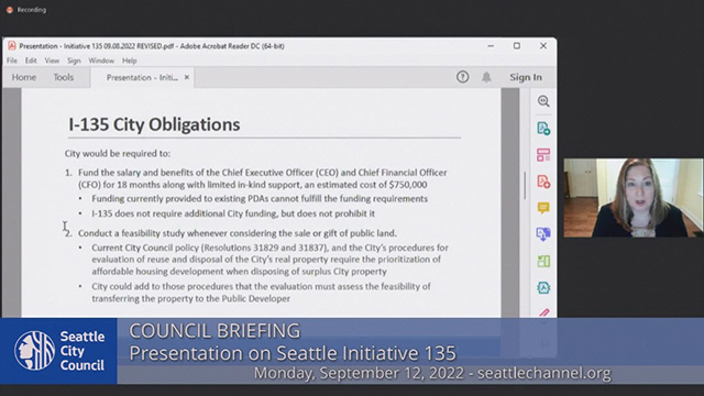 Council Briefing 9/12/22