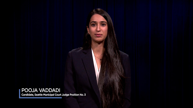 Pooja Vaddadi, Municipal Court Judge Position No. 3