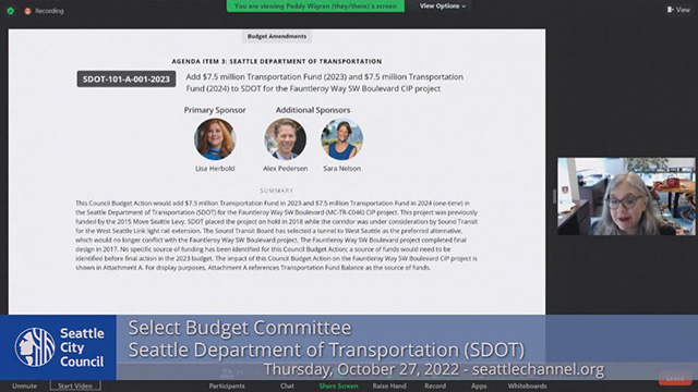 Select Budget Committee Session II 10/27/22