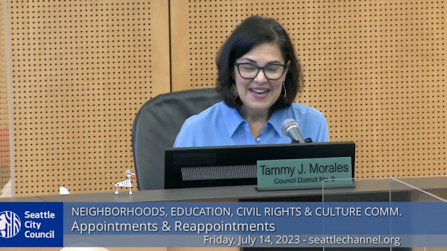 Neighborhoods, Education, Civil Rights & Culture Committee 7/14/23