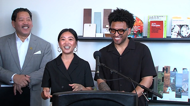 Leaders celebrate nation's first business community property ownership program 