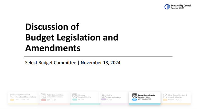 Select Budget Committee 11-13-24 Session I