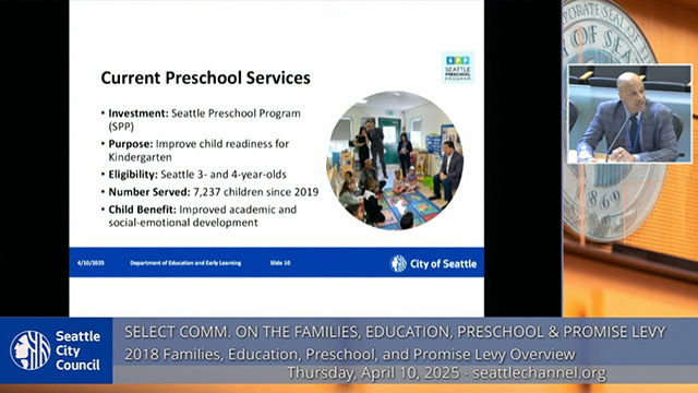 Select Committee on the Families, Education, Preschool, and Promise (FEPP) Levy 4-11-2025