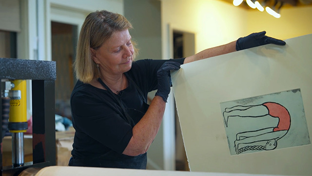 Art Zone: Marcia Bartholme, printmaker