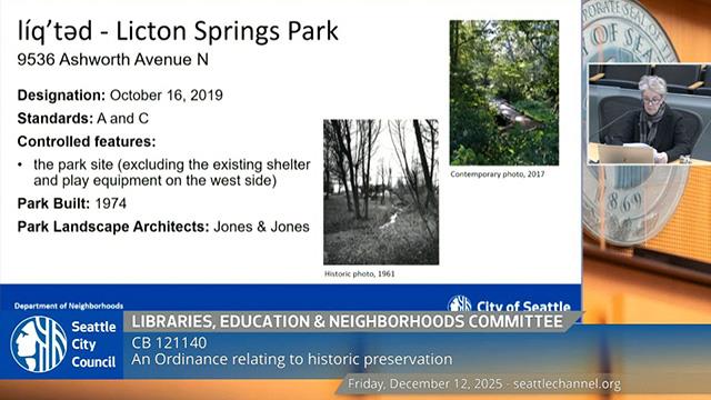 Libraries, Education & Neighborhoods 12-12-2025