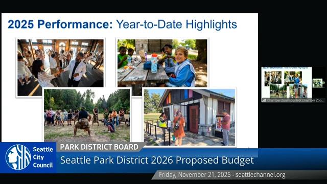 Seattle Park District Board Special meeting 11-21-25