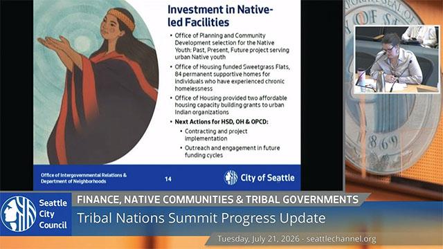 Finance, Native Communities and Tribal Governments Committee 7-21-2024