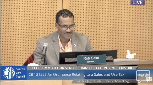 Select Committee on Seattle Transportation Benefit District 7-16-2026